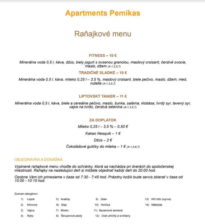 Apartments Pemikas II Liptovský Mikuláš Esterno foto